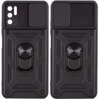 Ударостійкий чохол Camshield Ring для Xiaomi Poco M3 (Чорний)