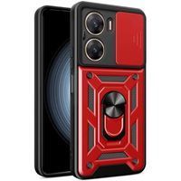 Ударостійкий чохол Camshield Ring для Xiaomi Poco X7 Pro (Червоний)