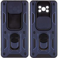 Ударостійкий чохол Camshield Ring для Xiaomi Poco X3 - Poco X3 Pro (Темно Синій)