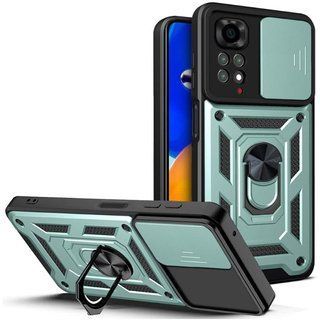 Ударостійкий чохол Camshield Ring для Xiaomi Redmi Note 11S (Зелений)
