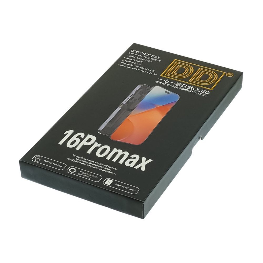 Дисплей для Apple iPhone 16 Pro Max з чорним тачскрином 120Hz DD-OLED