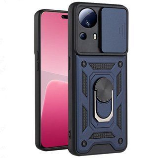 Ударопрочный чехол Camshield Ring для Xiaomi 13 Lite (Темно Синий)