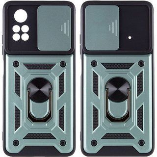 Ударостійкий чохол Camshield Ring для Xiaomi Poco X4 Pro 5G (Зелений)