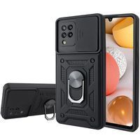 Ударопрочный чехол Camshield Ring для Samsung Galaxy M32 (Черный)