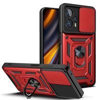 Ударостійкий чохол Camshield Ring для Xiaomi Poco X4 GT (Червоний)