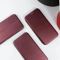 Чохол книжка Xiaomi 14T Flip Magnetic шкіряний Бордовий фото 4