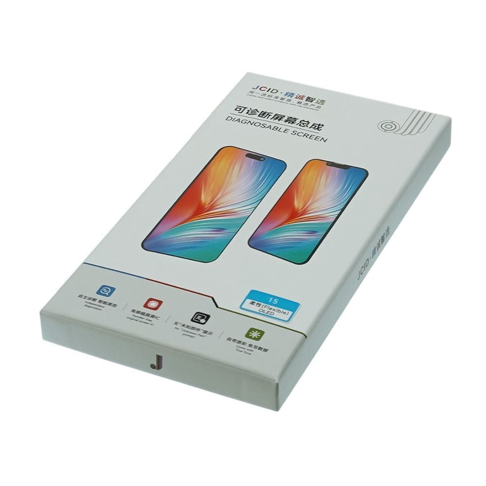 Дисплей JCID-OLED для Apple iPhone 15 с черным тачскрином 60Hz (без ошибки)