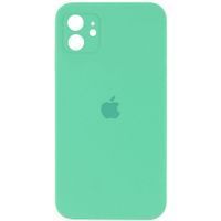 Чохол Silicone Case Закрита камера Iphone 12 (Бирюзовый / Spearmint)