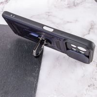 Ударопрочный чехол Camshield Ring для Xiaomi 11 Lite 5G NE (Темно Синий) фото 3