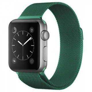 Ремінець Milanese Loop Apple Watch 49 | 45 | 44 | 42 mm (Ink Green)