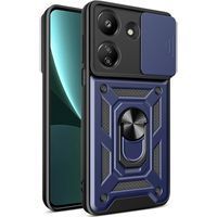Ударостійкий чохол Camshield Ring для Xiaomi Poco C65 (Темно Синій)