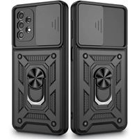 Ударостійкий чохол Camshield Ring для Samsung Galaxy A32 4G (Чорний) фото 2