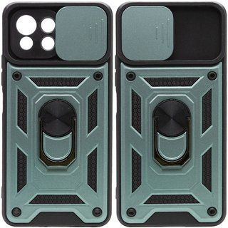 Ударопрочный чехол Camshield Ring для Xiaomi 11 Lite 5G NE (Зеленый)