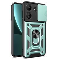 Ударостійкий чохол Camshield Ring для Xiaomi Poco C65 (Зелений)