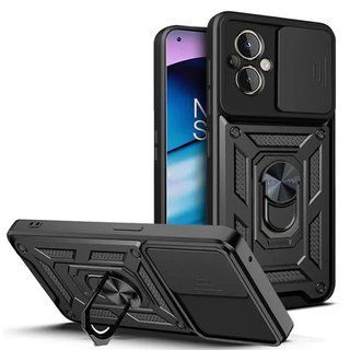 Ударостійкий чохол Camshield Ring для Xiaomi Poco M5 (Чорний)