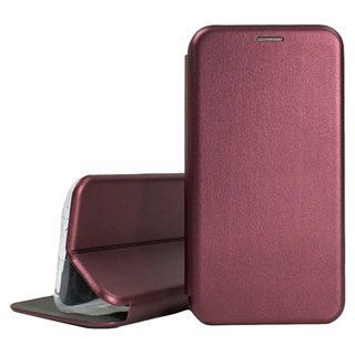 Чохол книжка Huawei P Smart (2021) Flip Magnetic шкіряний Бордовий
