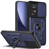 Ударостійкий чохол Camshield Ring для Xiaomi 12T (Темно Синій)