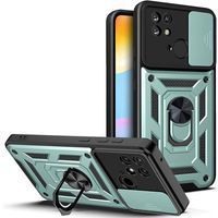 Ударостійкий чохол Camshield Ring для Xiaomi Redmi 10C (Зелений)