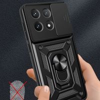 Ударостійкий чохол Camshield Ring для Xiaomi Poco X6 Pro (Чорний) фото 4