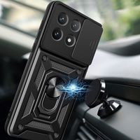 Ударостійкий чохол Camshield Ring для Xiaomi Poco X6 Pro (Чорний) фото 2
