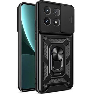 Ударостійкий чохол Camshield Ring для Xiaomi Poco X6 Pro (Чорний)