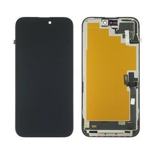 Дисплей для Apple iPhone 16 Plus с черным тачскрином 60Hz GXQC-Super OLED SOFT Service Pack