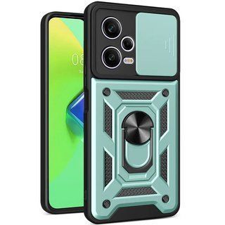 Ударопрочный чехол Camshield Ring для Xiaomi Redmi Note 12 Pro Plus 5G (Зеленый)