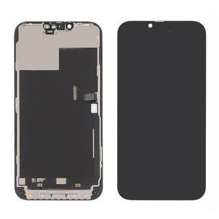 Дисплей для Apple iPhone 13 Pro Max с чёрным тачскрином 120Hz (переклееное стекло)