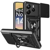 Ударостійкий чохол Camshield Ring для Xiaomi Redmi Note 14 5G (Чорний) фото 1