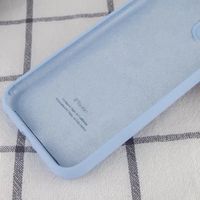 Чехол Silicone Case Закрытая камера Iphone 14 Plus (Нежно Голубой / Light Turquoise) фото 2