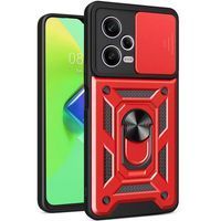 Ударостійкий чохол Camshield Ring для Xiaomi Redmi Note 12 Pro Plus 5G (Червоний)
