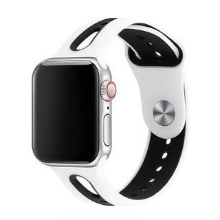 Ремінець Line 2 Colors для Apple Watch 41 | 40 | 38 | SE mm (White/Black)