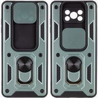 Ударостійкий чохол Camshield Ring для Xiaomi Poco X3 - Poco X3 Pro (Зелений)