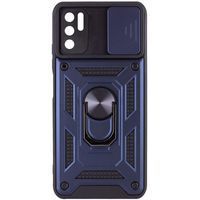 Ударостійкий чохол Camshield Ring для Xiaomi Poco M3 (Темно Синій) фото 2