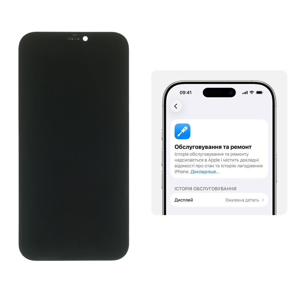 Дисплей ZY-OLED для Apple iPhone 12 з чорним тачскрином 60Hz (без помилки)