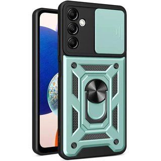 Ударопрочный чехол Camshield Ring для Samsung Galaxy A15 (Зеленый)