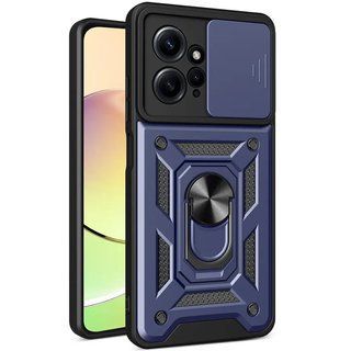 Ударостійкий чохол Camshield Ring для Xiaomi Redmi Note 12 4G (Темно Синій)
