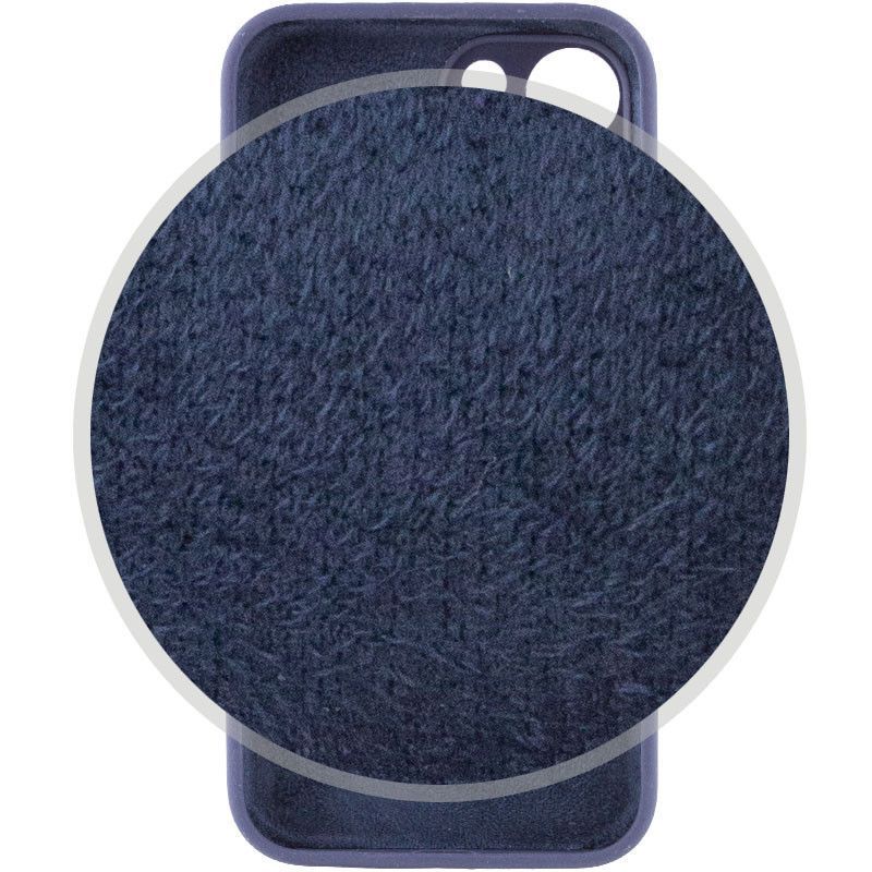 Чохол Silicone Case Закрита камера Iphone 14 Plus (Темно Синій/ Midnight Blue)
