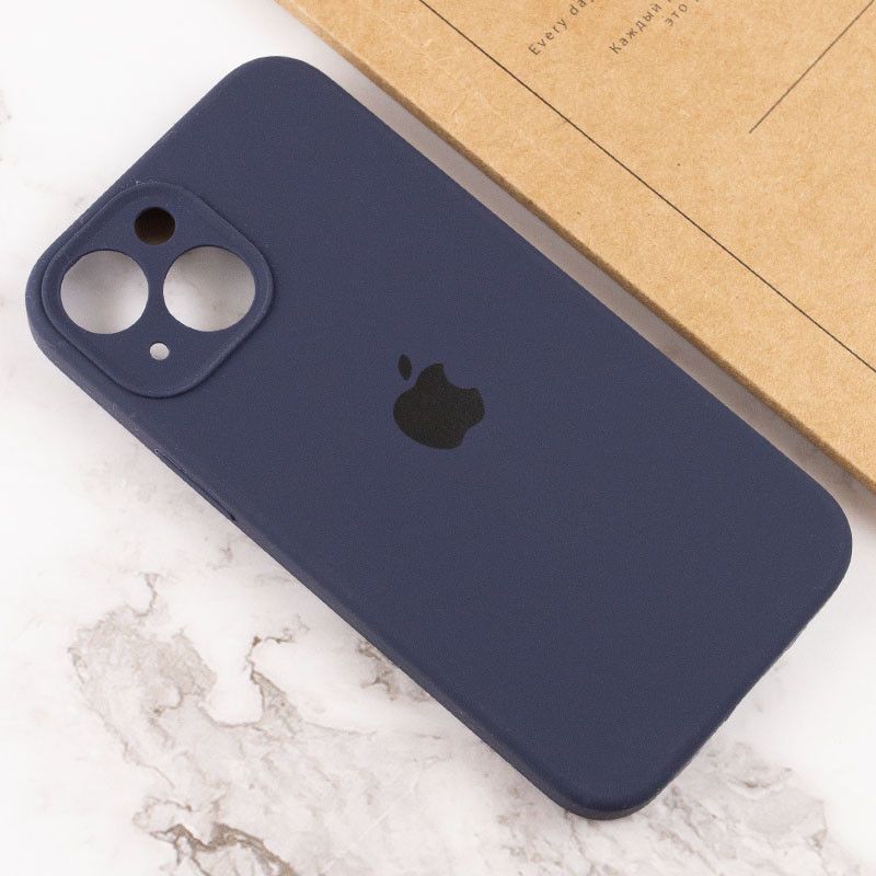 Чохол Silicone Case Закрита камера Iphone 14 Plus (Темно Синій/ Midnight Blue)