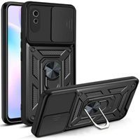 Ударостійкий чохол Camshield Ring для Xiaomi Redmi 9A (Чорний) фото 1