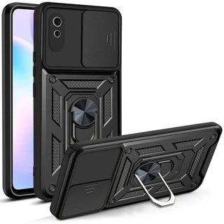 Ударостійкий чохол Camshield Ring для Xiaomi Redmi 9A (Чорний)
