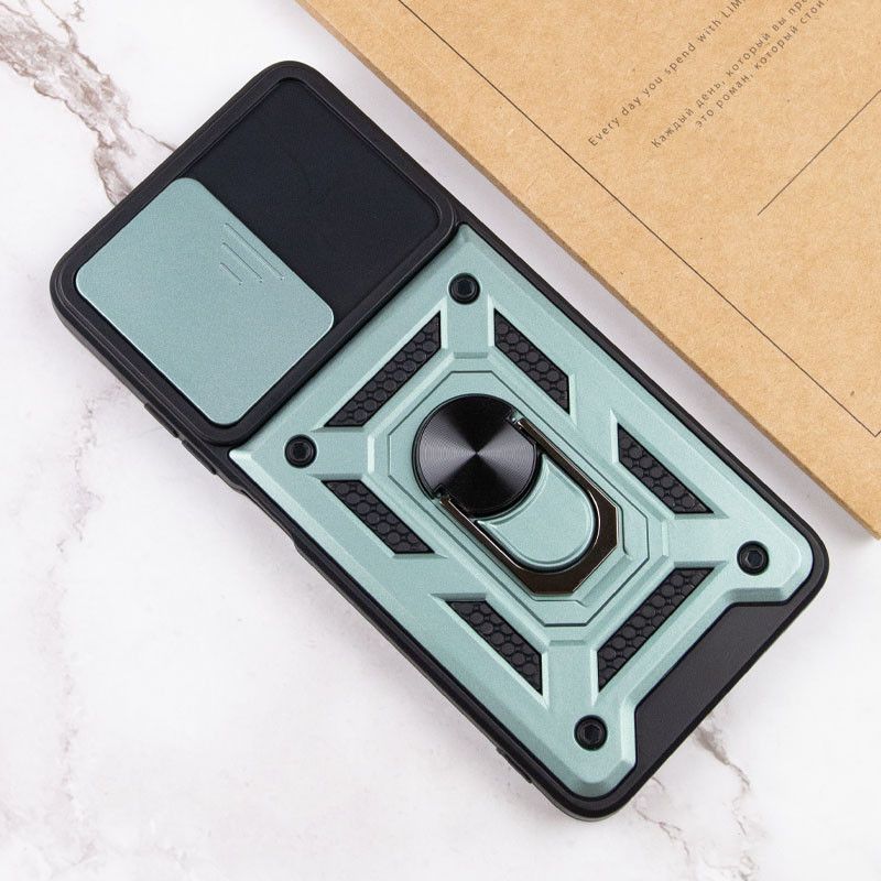 Ударостійкий чохол Camshield Ring для Xiaomi Redmi Note 14 5G (Зелений)