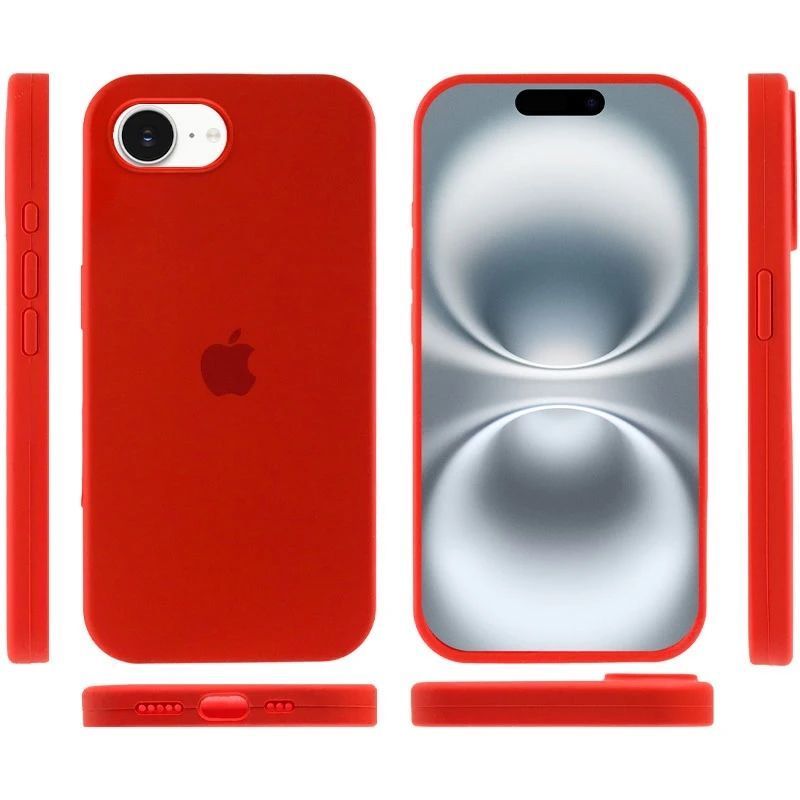 Чохол Silicone Full Protective Case (AA) для Apple iPhone Apple iPhone 16e (6.1") (Red)