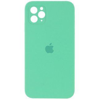Чехол Silicone Case Закрытая камера Iphone 11 Pro (Бірюзовий / Spearmint)
