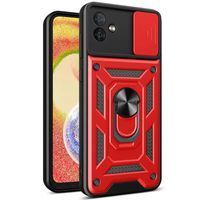 Ударостійкий чохол Camshield Ring для Samsung Galaxy A07 (Червоний)