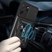 Ударостійкий чохол Camshield Ring для Xiaomi 13T Pro (Чорний) фото 3