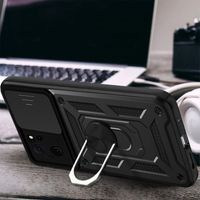 Ударостійкий чохол Camshield Ring для Xiaomi 13T Pro (Чорний) фото 4
