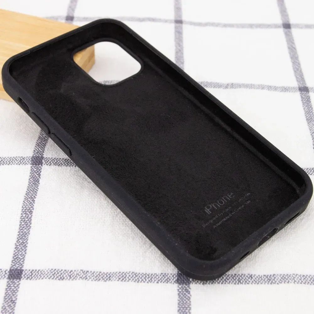 Чохол Silicone Full Protective Case (AA) для Apple iPhone 15 Pro Max (6.7") (Black)