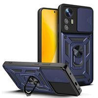 Ударостійкий чохол Camshield Ring для Xiaomi Redmi Note 12S (Темно Синій) фото 1