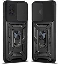 Ударостійкий чохол Camshield Ring для Samsung Galaxy A71 (Чорний)